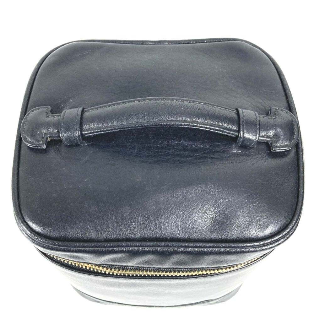 CHANEL Black Leather Logo Pouch - Picture 8 of 16